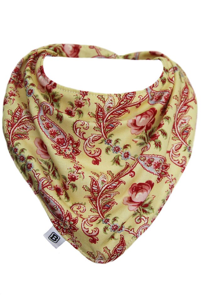 Bandana Bib - Antique Rose