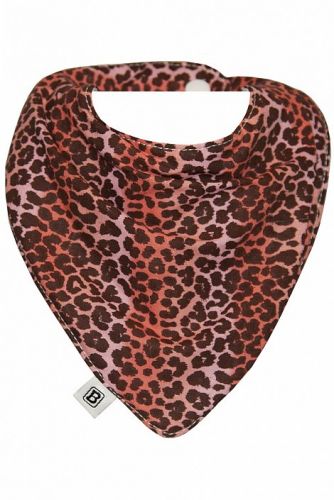 Bandana Bib - Pink Leopard